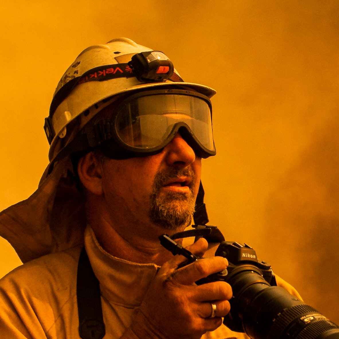 FAIRFIELD, CA - AUGUST 19: during the LNU Lightning Complex fire in Solano County, California, U.S., on Tuesday, Aug. 19, 2020. More Northern Californians were chased out of their homes Wednesday by lightning-sparked wildfires that burned out of control in several counties amid a punishing heat wave that pushed temperatures into the triple digits. Photographer: Philip Pacheco/Bloomberg